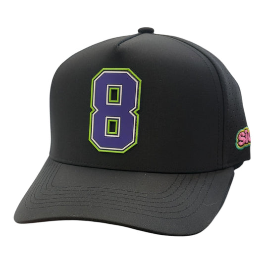 Loading Lacrosse Lids Collection Snapback Hat – Black / Purple