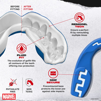 SafeJawz Marvel X-Men Beast Mouthguard Junior – fitting guide step-by-step – Sanderson Lacrosse