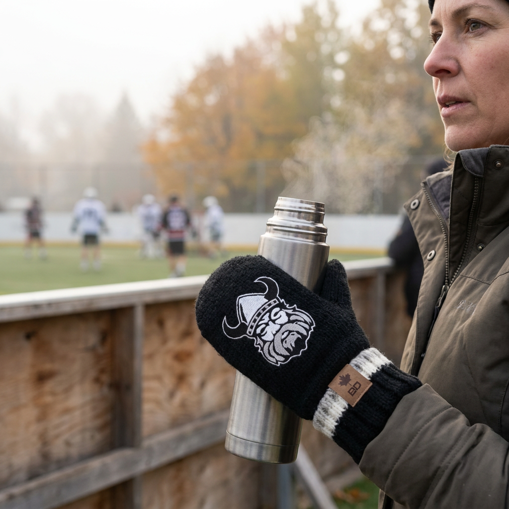 Orangeville Northmen Bardown Mitts – Official Team Mitts – view 5 – Sanderson Lacrosse