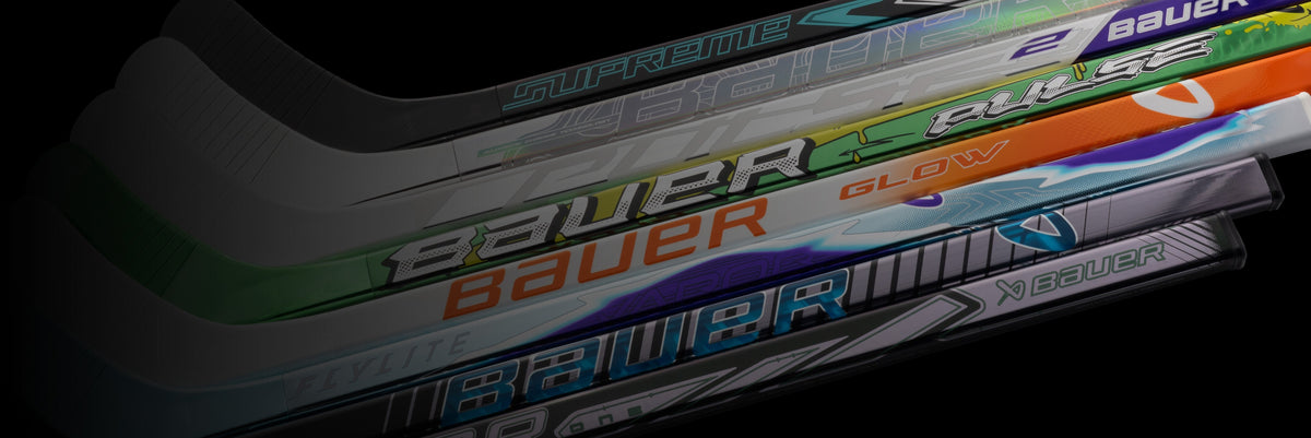 Bauer Mystery Minis 2026 mini hockey sticks – all 8 player designs lineup – Sanderson Lacrosse