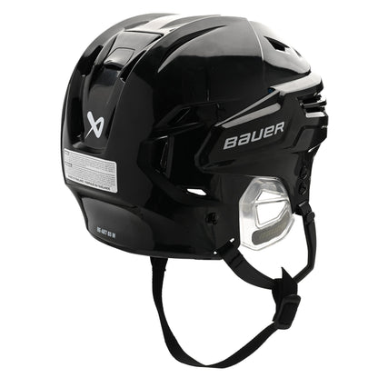 Bauer RE-AKT 65 senior hockey helmet in black, side view