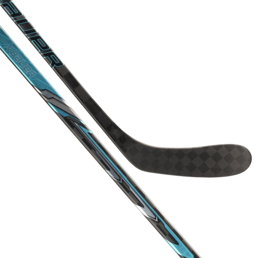 Bauer Supreme Fuse Grip Hockey Stick Senior 2026 – hero shot showing full teal chrome graphic – Sanderson Lacrosse