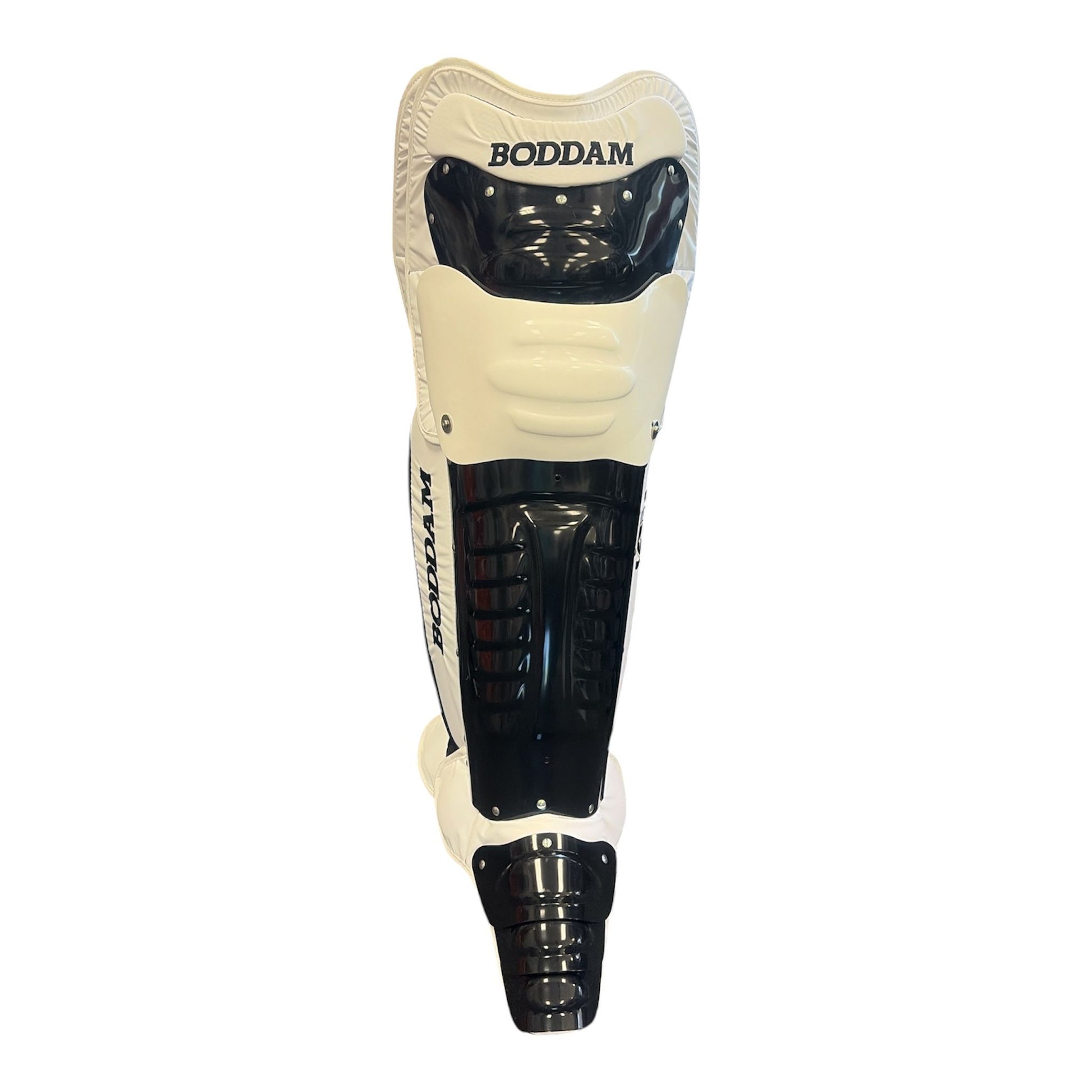 Boddam Lacrosse Goalie Leg Pads - detail view - Sanderson Lacrosse