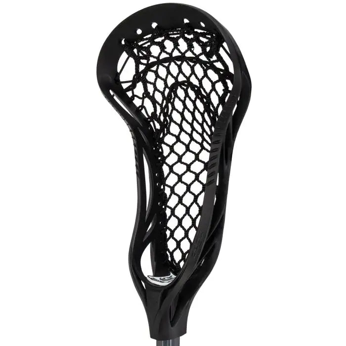 Black lacrosse head on a white background