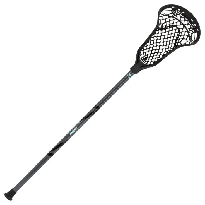 Black brine edge lacrosse stick on a white background