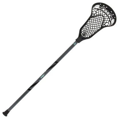 Black brine edge lacrosse stick on a white background