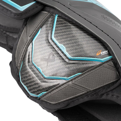 Bauer Supreme Fuse Hockey Shin Guard Intermediate – CURV composite calf guard detail – Sanderson Lacrosse
