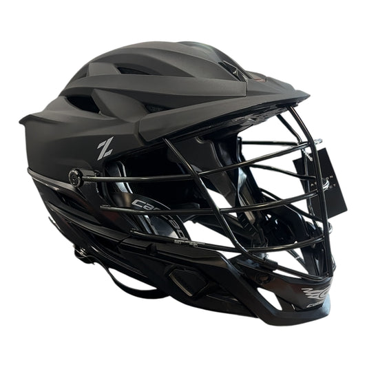 Cascade Z Lacrosse Helmet with FlipTek flip-up facemask - Matte Black colorway - Sanderson Lacrosse