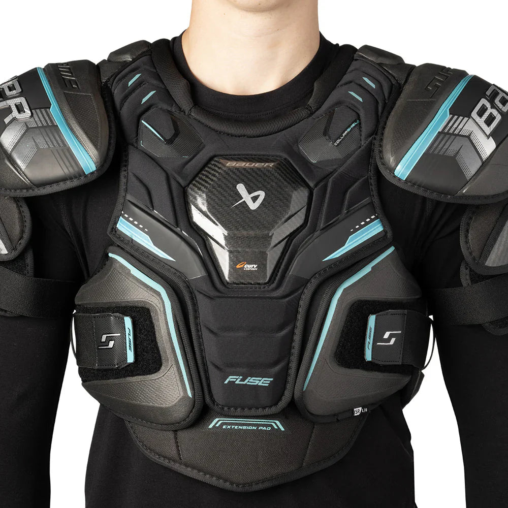 Bauer Supreme Fuse Hockey Shoulder Pad Senior – catalog front view – Sanderson Lacrosse