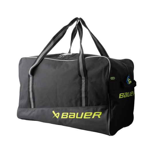 Bauer Core Hockey Carry Bag Junior Black – three-quarter front view – Sanderson Lacrosse