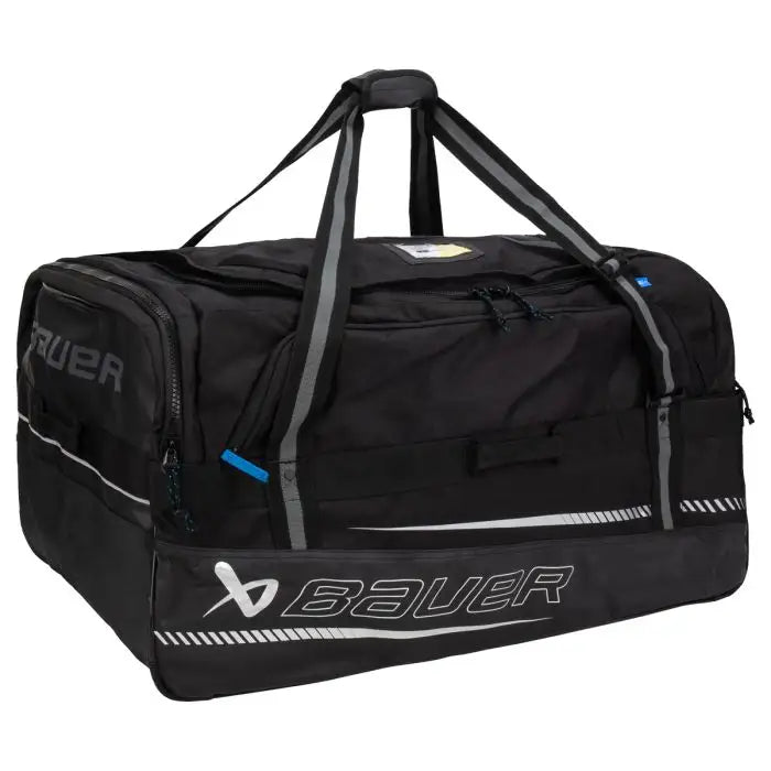 Bauer Elite Hockey Carry Bag Senior Black – three-quarter front view – Sanderson Lacrosse