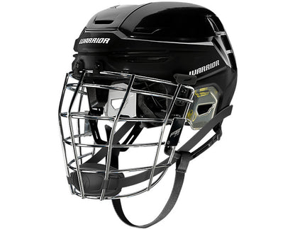 Warrior Alpha One Pro Helmet Combo with Fat Boy 2.0 Lacrosse Cage ￼