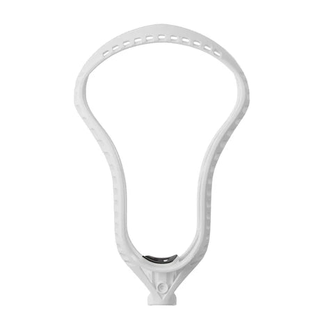 The Gait Mustang Lacrosse Head by Gait features a lightweight, wide oval frame with multiple stringing holes, ideal for attackers, shown against a plain background.