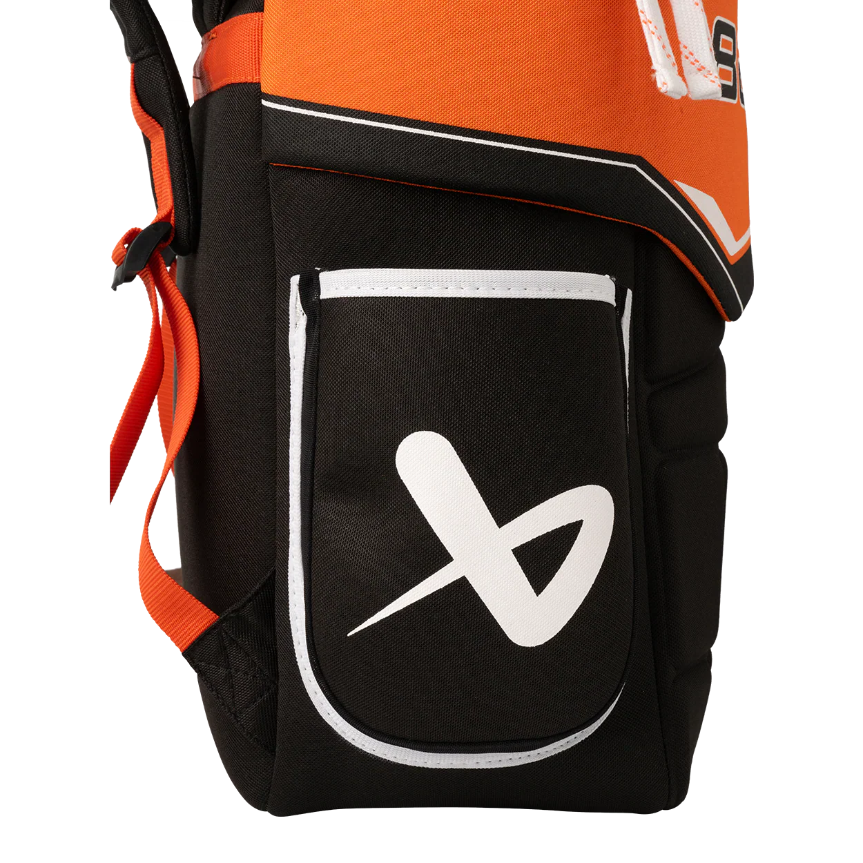 Bauer Hockey Glove Backpack Black Orange Flyers Edition – lifestyle shot – Sanderson Lacrosse