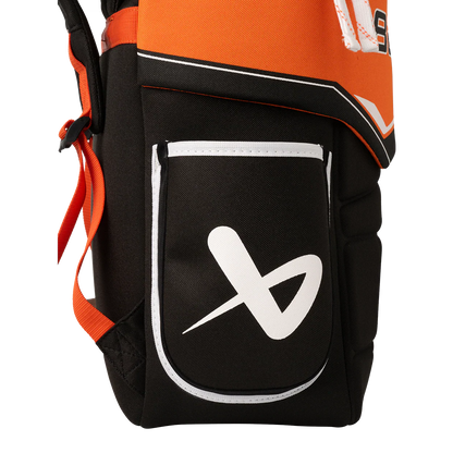 Bauer Hockey Glove Backpack Black Orange Flyers Edition – lifestyle shot – Sanderson Lacrosse
