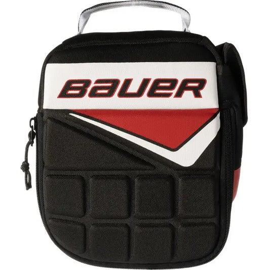 Bauer Hockey Glove Lunch Box Black White – glove-shaped insulated lunch bag – Sanderson Lacrosse