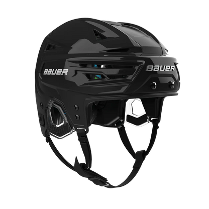 Bauer RE-AKT 155 Hockey Helmet Black – front view – Sanderson Lacrosse