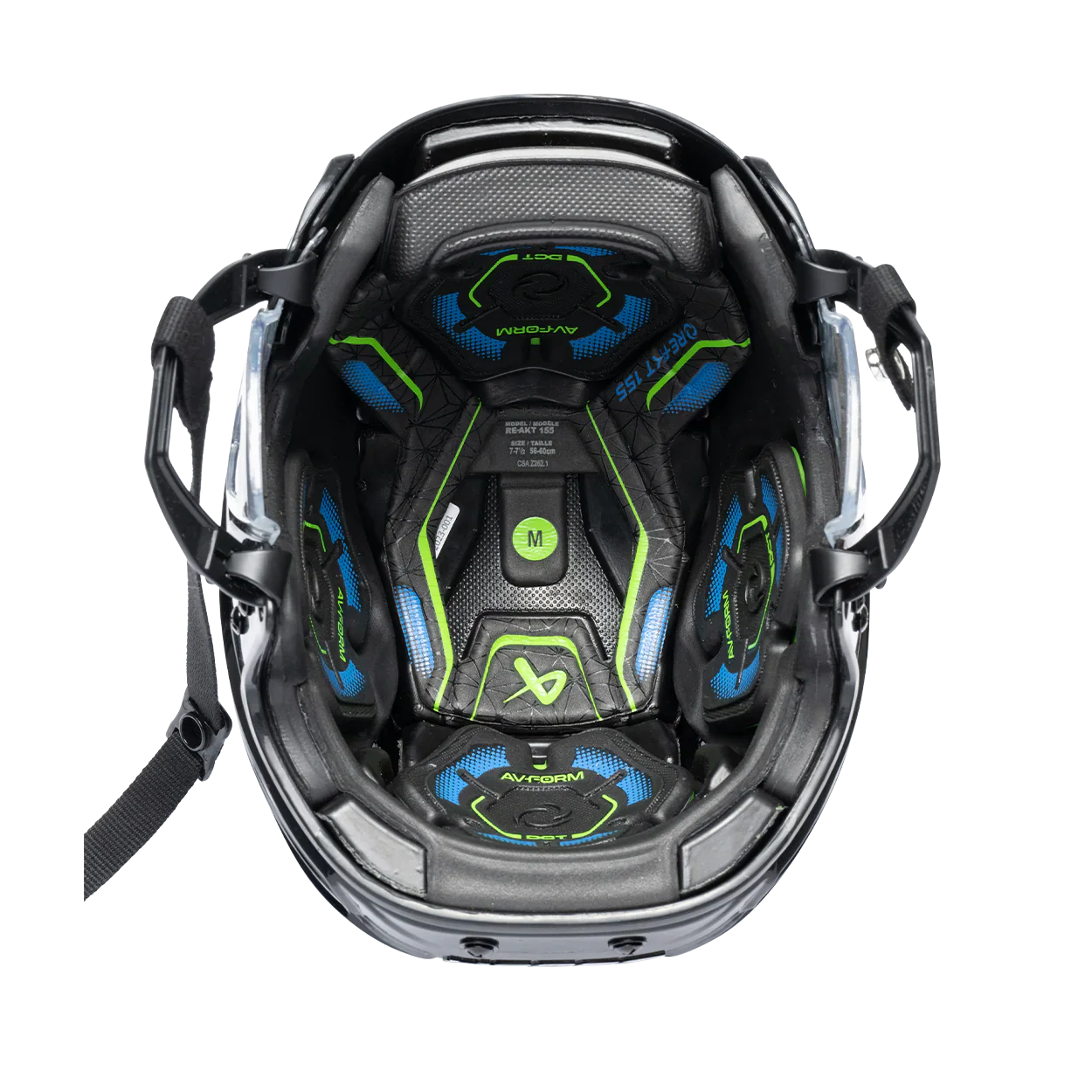 Bauer RE-AKT 155 Hockey Helmet Black – side view – Sanderson Lacrosse