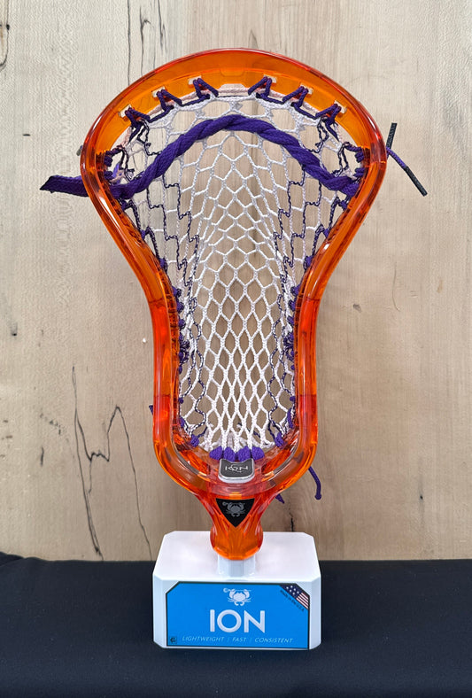 Custom Strung  Head - ECD ION Orange with Purple