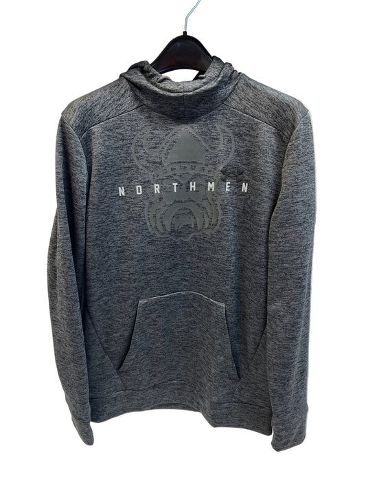 Northmen Lacrosse Under Armour Hoodie Grey on Grey