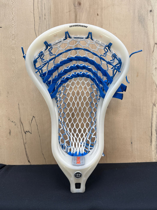 Custom Strung Head - Warrior Head  Burn XP2-O Clear with Blue