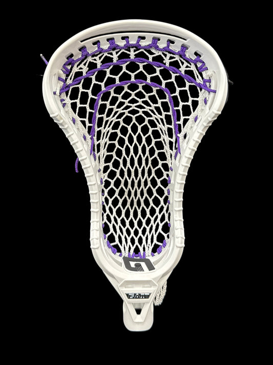 Custom Strung  Head - Gait D2T White with Purple