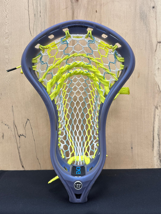 Custom Strung Head - Warrior Head  Burn XP2-O knightshade with neon yellow