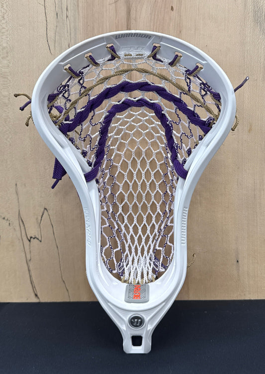 Custom Strung Head - Warrior Head  Burn XP2-O White with Purple