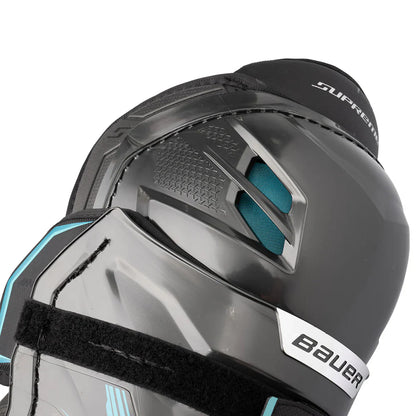 Bauer Supreme Fuse Hockey Shin Guard Intermediate – ErgoDynamic knee cap detail – Sanderson Lacrosse