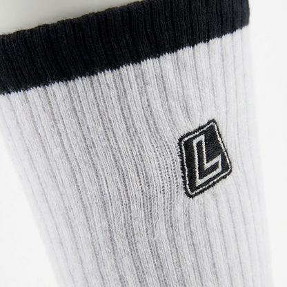 Loading Lacrosse Crew Socks – White/Black – Size 8–12