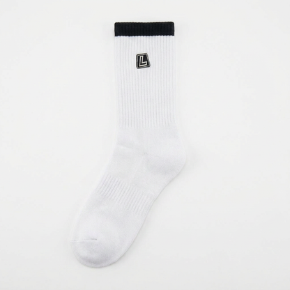Loading Lacrosse Crew Socks – White/Black – Size 8–12