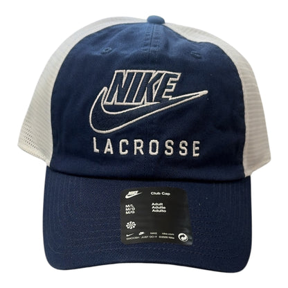 Nike Lacrosse Campus Cap in Blue - adjustable structured 6-panel hat - Sanderson Lacrosse