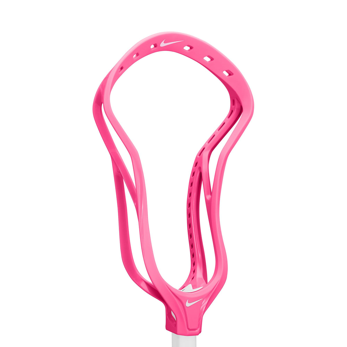 Nike Surge Elite lacrosse head, unstrung, limited edition Pink, three-quarter view