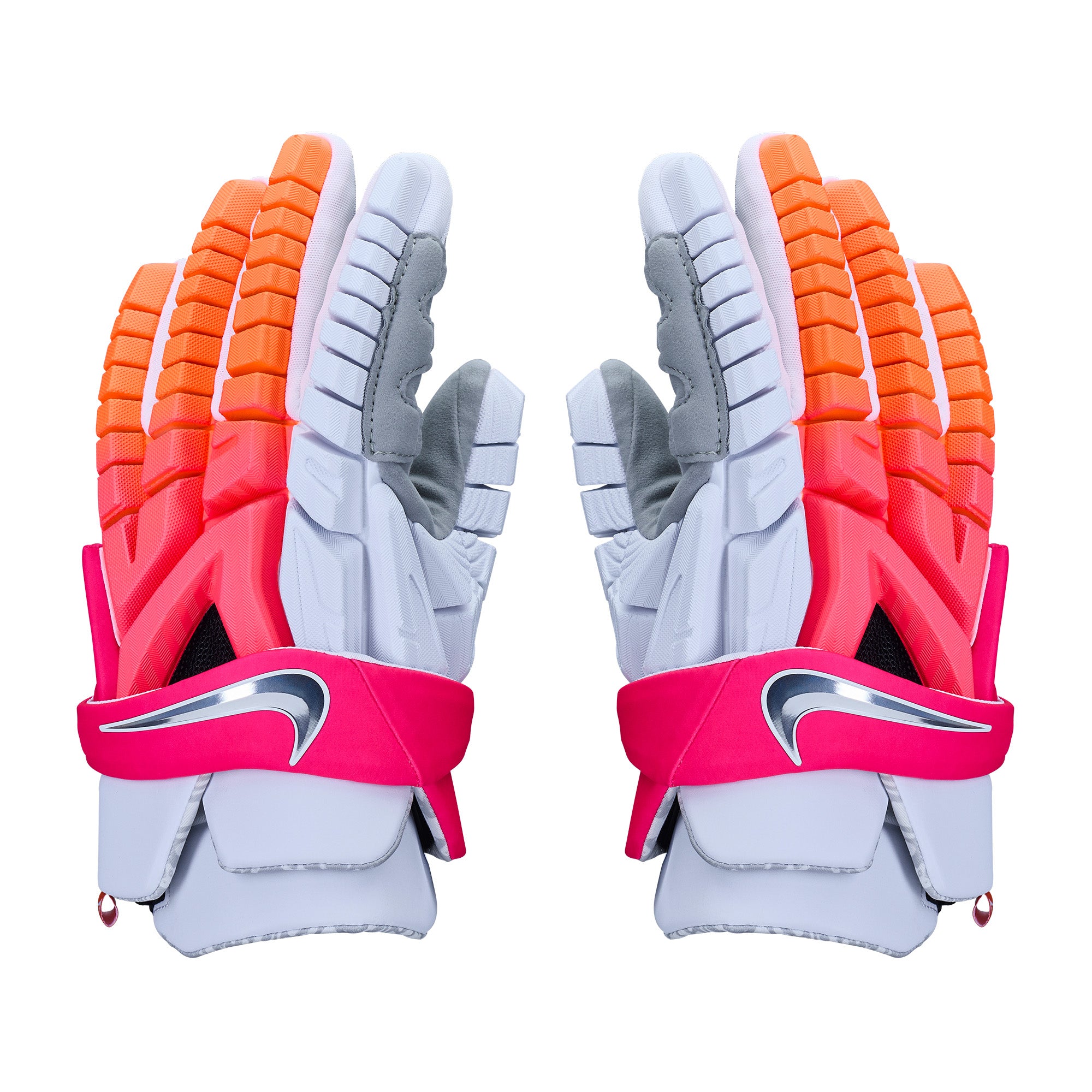 Nike Vapor Premier Men's Lacrosse Gloves – White, Black & Sunset
