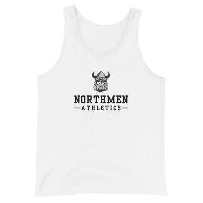 Northmen Athletics Men's Tank Top in White - front view - Sanderson Lacrosse