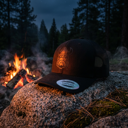 Northmen black on black and grey on grey  hat SnapBack