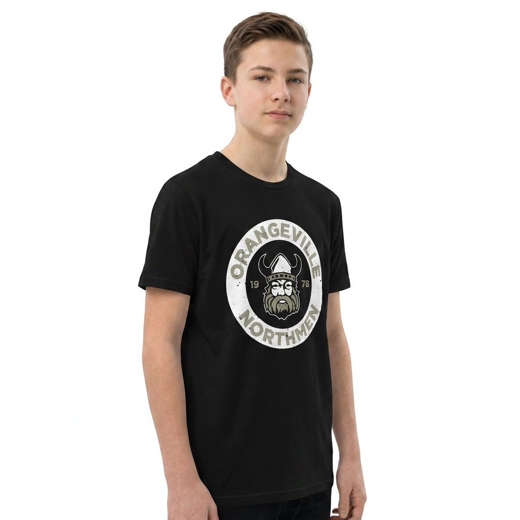 Northmen Lacrosse Bardown Cotton T-shirt - Youth – White
