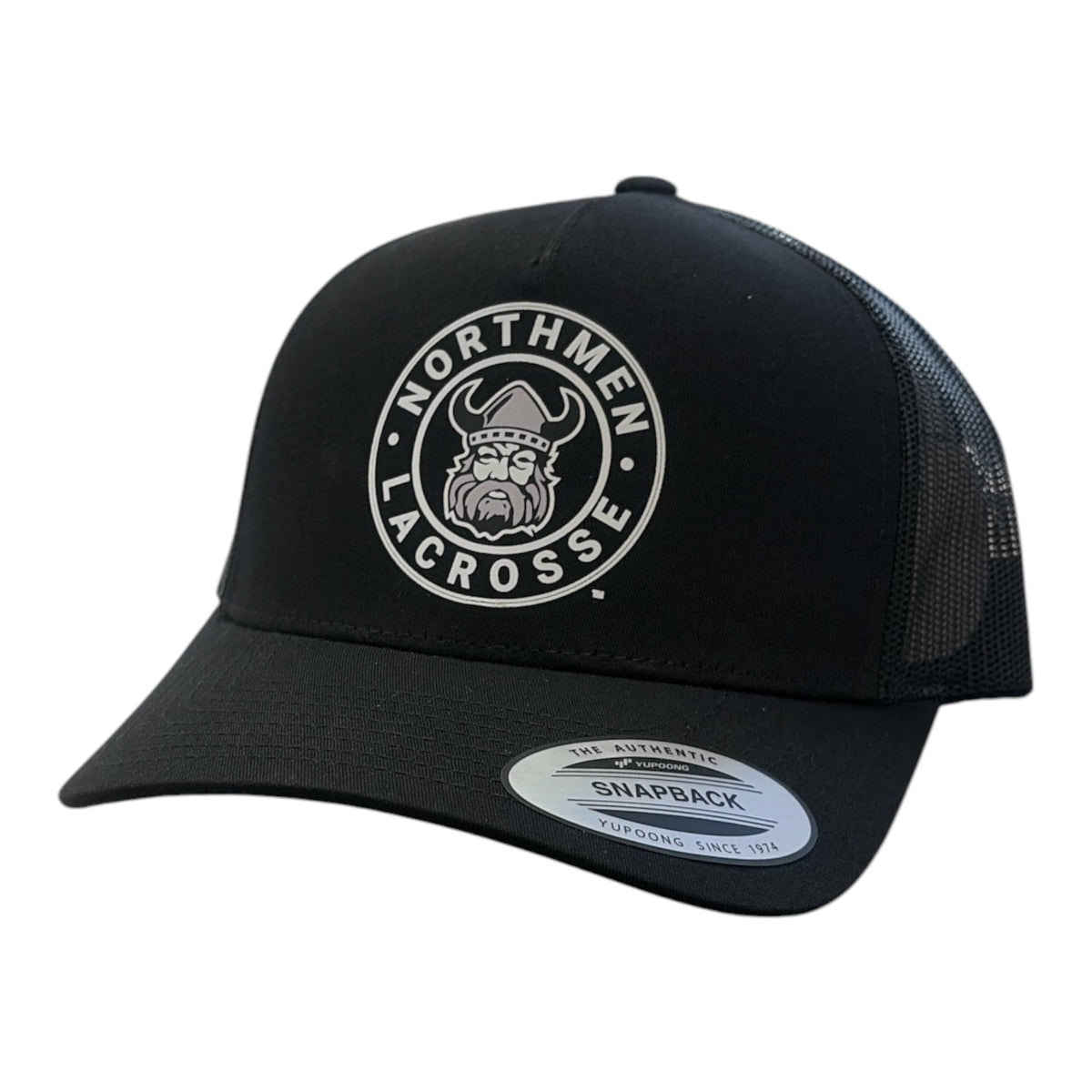 Northmen Lacrosse Snapback Hat in Black with embroidered logo - Sanderson Lacrosse