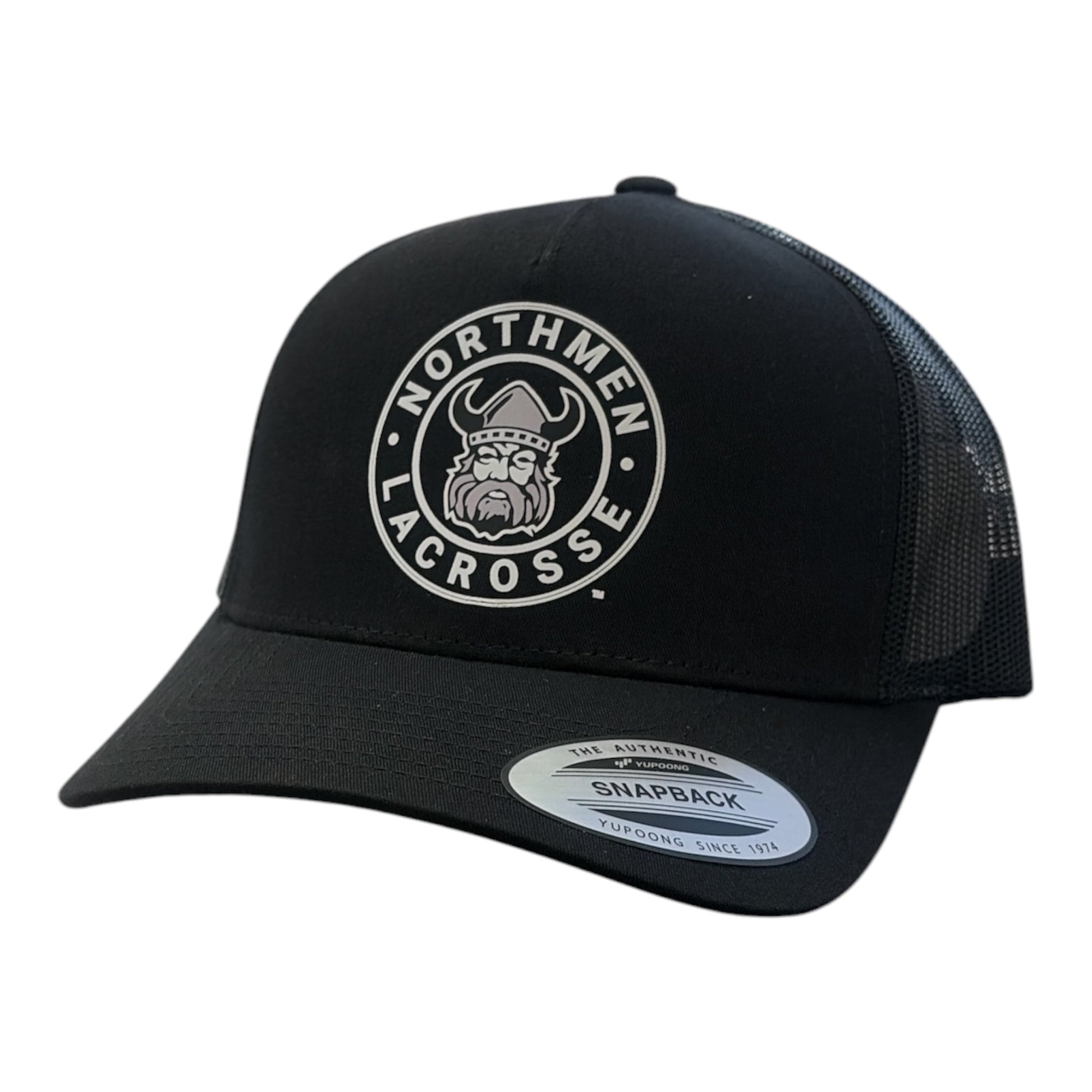 Northmen Lacrosse Snapback Hat in Black with embroidered logo - Sanderson Lacrosse