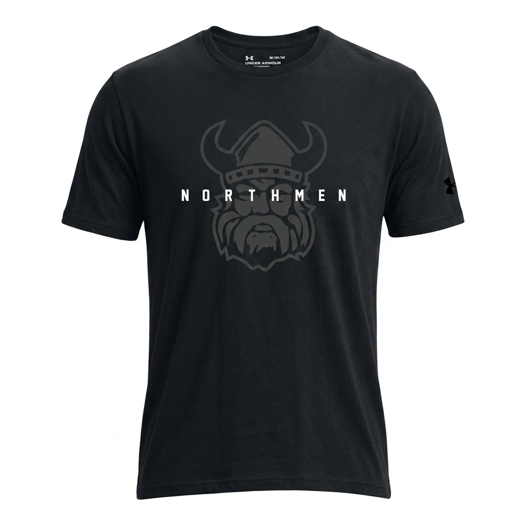 Northmen Lacrosse Under Armour Cotton T-Shirt – Youth – front view – Sanderson Lacrosse