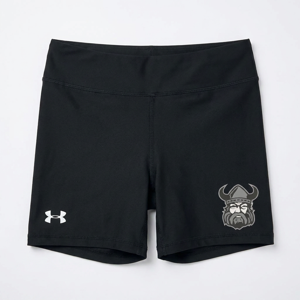 Northmen Lacrosse Under Armour Mid-rise Bike Shorts – Youth – front view – Sanderson Lacrosse