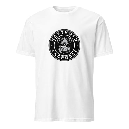 Northmen Lacrosse Unisex T-Shirt in White - front view - Sanderson Lacrosse