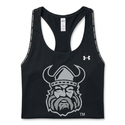 Northmen Lacrosse Viking Logo Women's Racerback Tank – Under Armour – flat lay