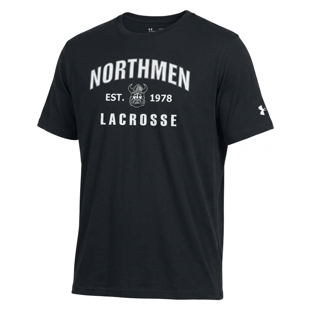 Orangeville Northmen Lacrosse T-Shirt by Under Armour in Black - Sanderson Lacrosse