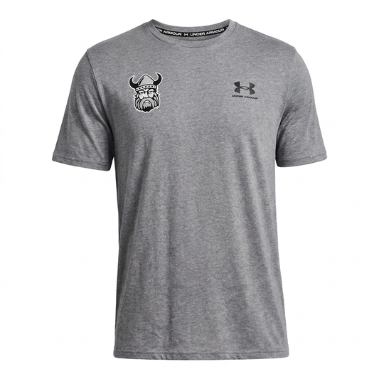 Orangeville Northmen T-Shirt | Right Chest Viking Logo | Heather Grey