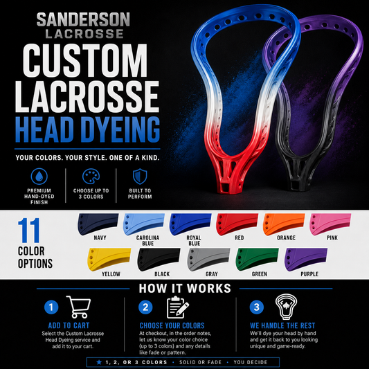 Custom Lacrosse Head Dyeing