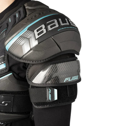 Bauer Supreme Fuse Hockey Shoulder Pad Senior – shoulder cap and AMP split bicep detail – Sanderson Lacrosse