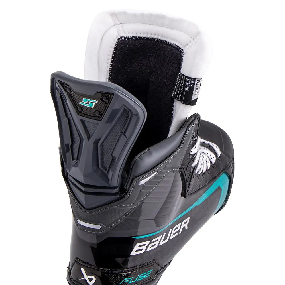 Bauer Supreme Fuse Hockey Skate Senior – interior heel and ankle padding detail – Sanderson Lacrosse