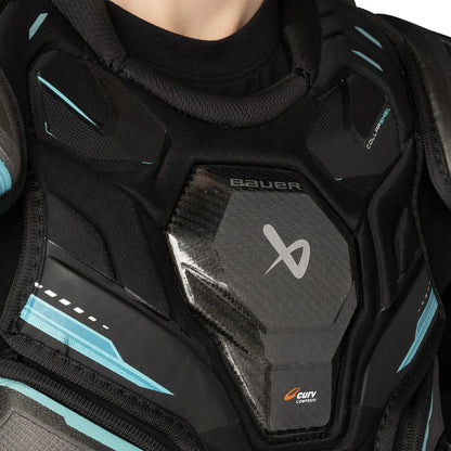 Bauer Supreme Fuse Hockey Shoulder Pad Senior – CURV composite sternum detail – Sanderson Lacrosse