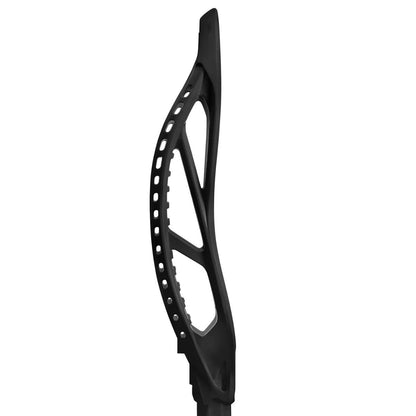 STX Hyper Power lacrosse head in Black - side view